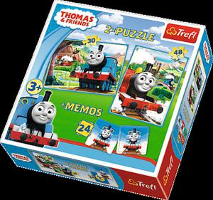 Puzzle 2w1 + memos Tomek i przyjaciele Trefl - 2848612109