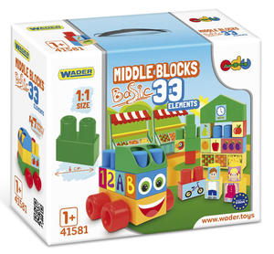 Klocki Middle Blocks Big 33el. Wader 41581 - 2849885154