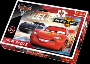 Puzzle 100 el. Cars Auta 3 Piston Cup Trefl - 2853176114