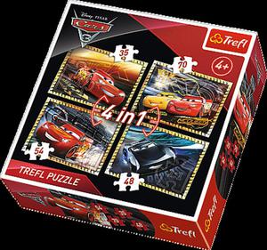 Puzzle 4w1 Cars Auta 3 Gotowi do wycigu Trefl - 2853176121