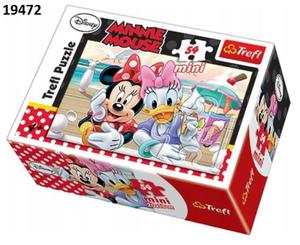 Puzzle mini 54 el. 4 wzory Minnie i Daisy - 2857570586