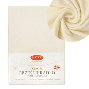 Przecierado 190 x 200 Frotte z Gumk CLASSIC 02 - 2877462713