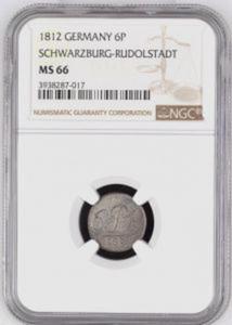 6 Pfennig 1812 - Niemcy - NGC MS66 - 2863963845