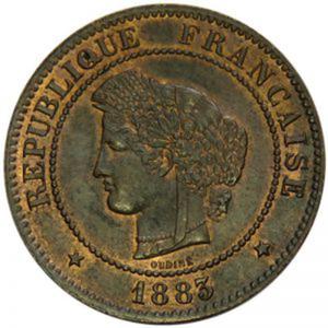 5 Centimes 1883 - Francja - 2859175685