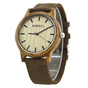 Stylowy drewniany zegarek Bewell Basic Br - 2859220629