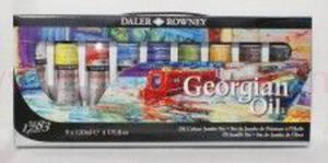 Komplet farb olejnych Georgian Jumbo set Daler-Rowney 9x120 ml - 2860106481