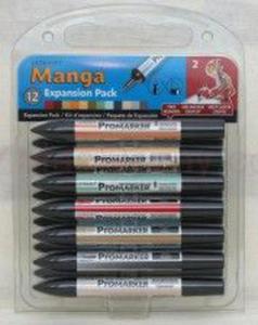 Komplet Promarkerw Letraset Manga 12 szt, expansion pack 2 + GRATIS - 2860107360