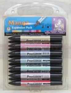 Komplet Promarkerw Letraset Manga 12 szt, expansion pack 3 + GRATIS - 2860107361