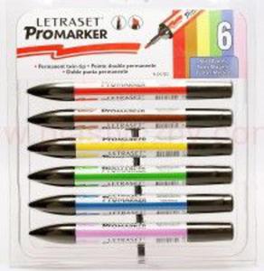 Komplet Promarkerw Letraset 6 szt, blister, mid tones - 2860108212