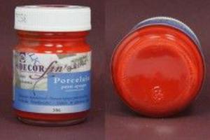 Farba do porcelany Decorfin Talens nr 386 red opaque 50 ml - 2860108325