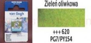 Farba akwarelowa Van Gogh Talens nr 620 Olive green kostka - 2860108709