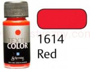 Farba do malowania tkanin jasnych Textil color Schjerning 1614 red 50 ml - 2860109420