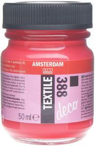 Farba do malowania na tkaninie Amsterdam Deco Textile Talens nr 388 bright red opaque 50 ml - 2860109587