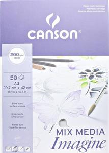 Blok Mix Media Imagine Canson A3 200g/m 50 ark - 2860109611