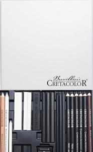 Komplet Black & White Box set Cretacolor, 25 elementw ,drewniana kasetka - 2860109830