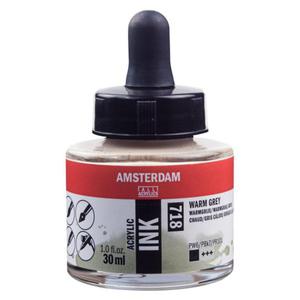 Tusz akrylowy Amsterdam Acrylic Ink nr 718 warm grey Talens 30 ml - 2865433900