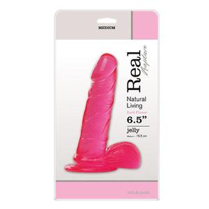 Dildo-JELLY DILDO REAL RAPTURE PINK 6,5"""""""" - 2876764821