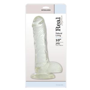 Dildo-FALLO JELLY REAL RAPTURE CLEAR 10"""""""""""""""""""""""""""""""" - 2876764831