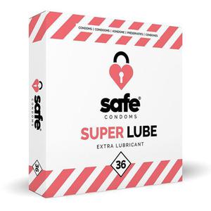 SAFE - Condoms Super Lube Extra Lubricant (36 pcs) - 2876765634