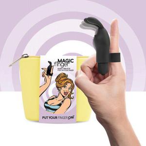 FeelzToys - Magic Finger Vibrator Black - 2876765743