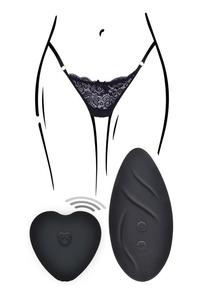 Wibrujce majteczki orgazmowe - Angel Panty Vibe Black - 2876766646