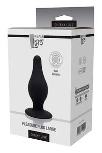 CHEEKY LOVE DUAL DENSITY PLEASURE PLUG L BLACK - 2876768256