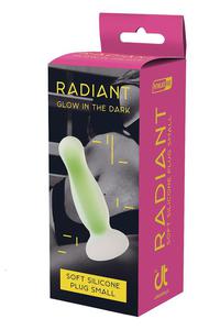 RADIANT SOFT SILICONE GLOW IN THE DARK PLUG SMALL GREEN - 2876768261