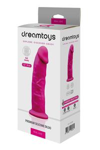 REAL LOVE DILDO 7.5INCH FUCHSIA - 2876768271