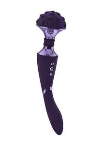 Stymulator- Shiatsu Bendable Massager Wand - Purple - 2876769411