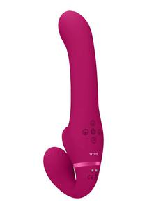 Ai - Dual Vibrating & Air Wave Tickler Strapless Strapon - 2876769438