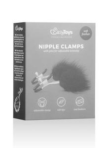 Stymulator-Adjustable Nipple Clamps With Feathers - 2876771128