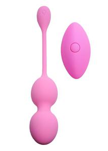 Vibrating Kegel Balls 32mm 80g Pink 10 function USB Remote Control - B - Series - 2876772172