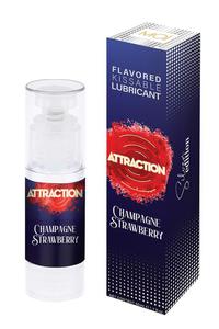 LUBRICANT ATTRACTION CHAMPAGNE STRAWBERRY 50 ML - 2876772502