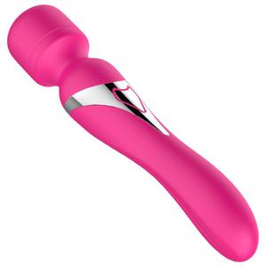 Stymulator - B - Series - Silicone Dual Massager Pulsator USB 7+7 Function (Pink) - 2876775004