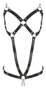 Leather Harness 2 Chains S-L - 2876910514