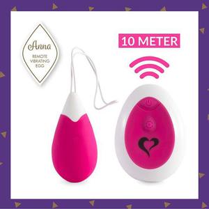 FeelzToys - Anna Vibrating Egg Remote Deep Pink - 2877264443