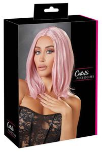 Wig, bob, pink - 2877264545