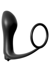 Cockring Vibrating Plug Black - 2877932523