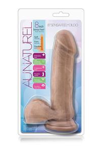 AU NATUREL 8INCH SENSA FEEL DILDO LATIN - 2877932607