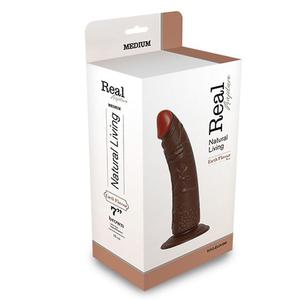 Dildo-REALISTIC DILDO REAL RAPTURE BROWN 7"""""""""""""""" - 2878024305