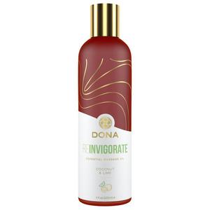 Dona - Essential Massage Oil Reinvigorate Coconut Lime 120 ml - 2878024632