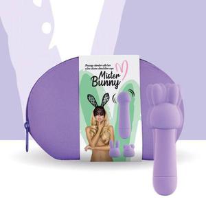 FeelzToys - Mister Bunny Massage Vibrator with 2 Caps Pink - 2878024645