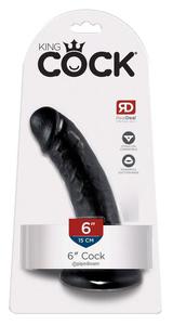 King Cock 6" Cock Dark - 2878399531