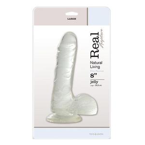 Dildo-JELLY DILDO REAL RAPTURE CLEAR 8"""""""""""""""" - 2878857478