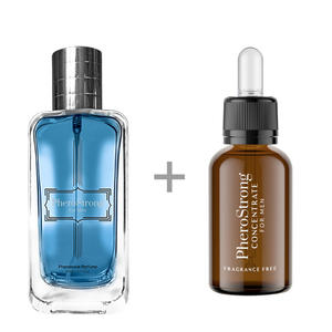 PheroStrong for Men - Perfumy 50ml + Concentrate 7,5ml - Perfumy z Feromonami + Bezzapachowy Koncentrat Feromonw - 2878857455