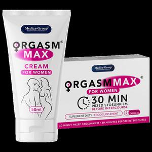 Orgasm Max - 2 kapsuki + CREAM for Women 50ml - Potgujcy Orgazm - 2869988249