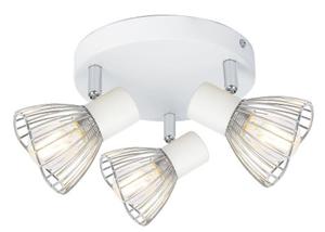 Fly lampa sufitowa (spot) 3-punktowa biaa /chrom 98-61980 - 2860611454