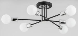 Toledo lampa sufitowa 6-punktowa czarna 62128 - 2867782179