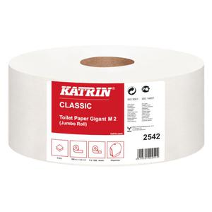 Papier toaletowy Katrin Classic Gigant M 6 rolek 300 m 2 warstwy biay celuloza-makulatura - 2878419170
