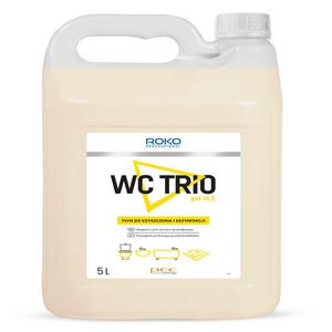 Pyn do czyszczenia i dezynfekcji toalet Roko PROFESSIONAL WC TRIO 5 litrw - 2877593097